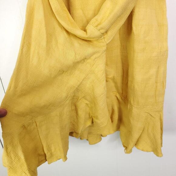 American Eagle Dress Womens XS Mini Square Neck Smocked Back Sunshine Belted - Picture 3 of 13